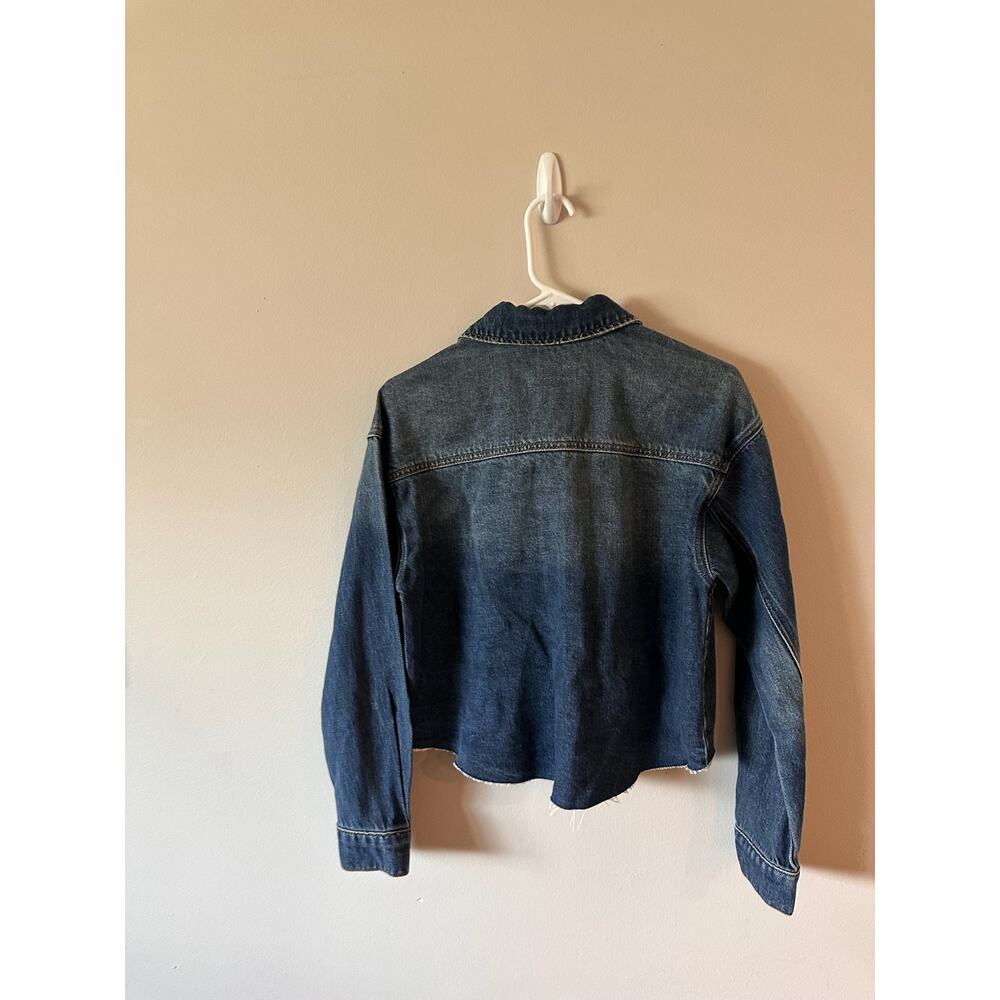 Kut from the Kloth S Raw Hem Demin Jacket New - Picture 7 of 8
